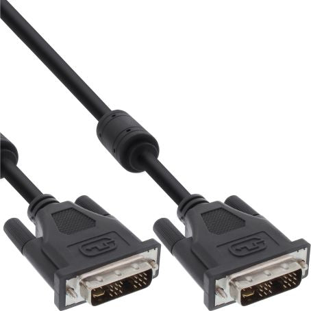 DVI-I cable, 18+5 M/M, Single Link, 2 ferrite cores, 2m