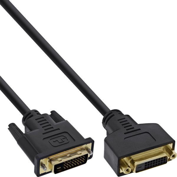 כבל DVI-D Premium 24+1 M/F Dual Link, מצופה זהב