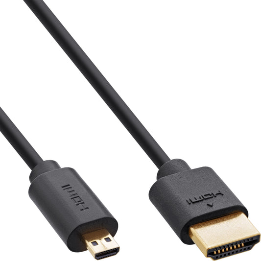 Slim Ultra High Speed HDMI Cable AM/DM 8K4K gold plated black